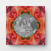 Red Rose Floral Natuur Uw foto toevoegen Fotoplaat (Voorkant)