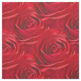 Red Rose Floral Photography - Abstract patroon Stof