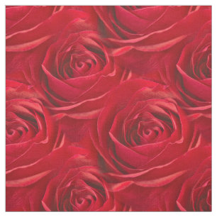 Red Rose Floral Photography - Abstract patroon Stof