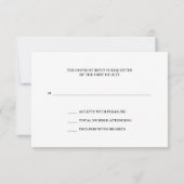 Red Rose Flourish Wedding RSVP-reactiekaart RSVP Kaartje (Achterkant)