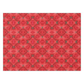 Red Rose Flower Abstract Natuur Pattern Tafelkleed (Voorkant (Horizontaal))