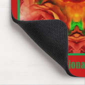 Red Rose Flower Abstract Verdrietig Gepersonalisee Muismat (Hoek)