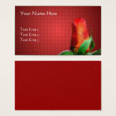 Red Rose Flower Art Natuur Visitekaartjes (Voorkant /achterkant)