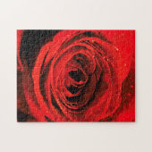 Red Rose Flower Creative Jigzaag Puzzle Legpuzzel (Horizontaal)