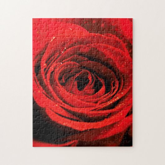 Red Rose Flower Creative Jigzaag Puzzle Legpuzzel (Verticaal)