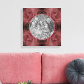 Red Rose Flower  Creëer Uw eigen foto Canvas Afdruk (Insitu (Woonkamer))