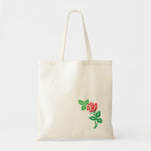 Red Rose Flower Design – Classic Floral Beauty Tote Bag (Voorkant)