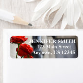 Red Rose Flower Gate Fotografie op maat Etiket (Insitu)