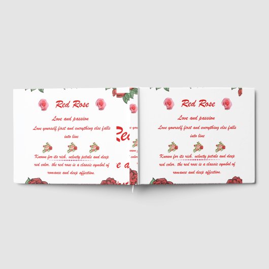 Red Rose Flower Language Gastenboek (Volledig)