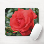 Red Rose Flower Photography Mousepad Muismat (Met muis)