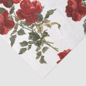 Red Rose Flower  Valentijn Bouquet Tissuepapier (Detail)