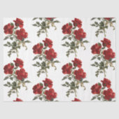 Red Rose Flower  Valentijn Bouquet Tissuepapier (Voorkant)