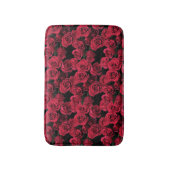 Red Rose Flowers Bath Mats Badmat (Voorkant Verticaal)