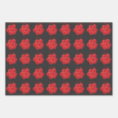 Red Rose Flowers Bouquet op maat Inpakpapier Vel (Voorkant)