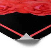 Red Rose Flowers Bouquet Poster (Hoek)