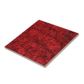 Red Rose Flowers Tegeltje (Zijkant)