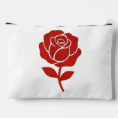 Red Rose Forever Message Soft Romantic Valentine Etui (Achterkant)