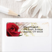 Red Rose foto grillig Etiket (Insitu)