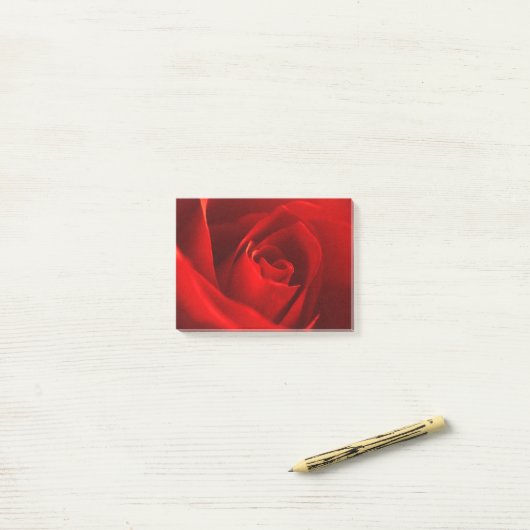 Red Rose Foto Post-it® Notes (Op bureau)