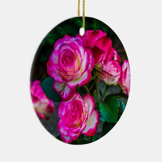 Red Rose Garden Keramisch Ornament (Rechts)