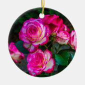 Red Rose Garden Keramisch Ornament (Voorkant)
