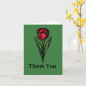 Red Rose Gardener Kaart (Gele Bloem)