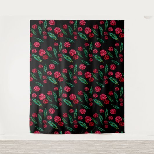 Red Rose Gardener Wandkleed (Voorkant)