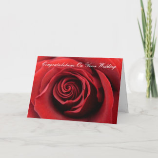 Red Rose gefeliciteerd met jullie bruiloft Kaart