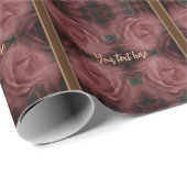 Red Rose  gepersonaliseerd Cadeaupapier (Rol Hoek)