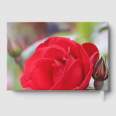 Red Rose gepersonaliseerde bruiloft / evenement Gastenboek (Achterkant)