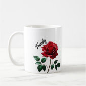 Red Rose |Gezin| Symbool van liefde en eenheid Koffiemok (Links)