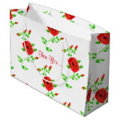 Red Rose Gift Bag Groot Cadeauzakje (Achterkant Gekanteld)