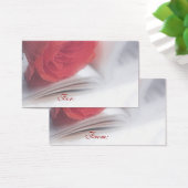 Red Rose Gift Label Visitekaartjes (Bureau)
