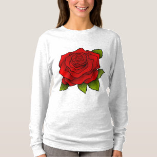 RED ROSE GIRLY T-Shirts