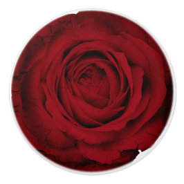 Red Rose Glam Custom Dresser Cabinet Knobs Keramische Knop