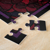 Red Rose Glas in lood Puzzel (Zijkant)