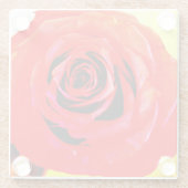 Red Rose Glazen Onderzetter (Achterkant)