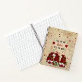 Red Rose Gnomes met Bladmuziek Notitieboek (Binnen)