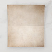  Red Rose Gold Crown Elegant Escort Gevouwen Plaatskaartje (Binnenkant ongevouwen)