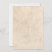  Red Rose Gold Elegant Quinceañera Kaart (Achterkant)