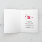 Red Rose Gold Holly 100th Birthday Party (Binnen)