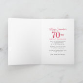 Red Rose Gold Holly 70th Birthday Party (Binnen)