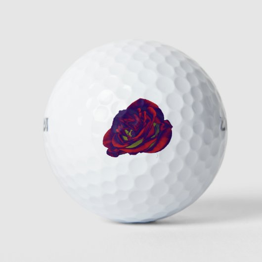 Red Rose Golf Ball Golfballen (Voorkant)