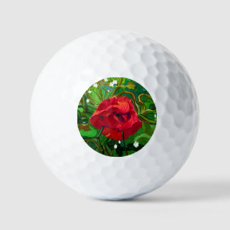 RED ROSE  GOLFBALLEN