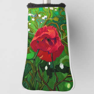 RED ROSE  GOLFHEADCOVER