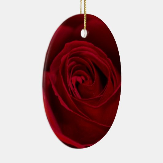 Red Rose Gorheerlijk Keramisch Ornament (Rechts)