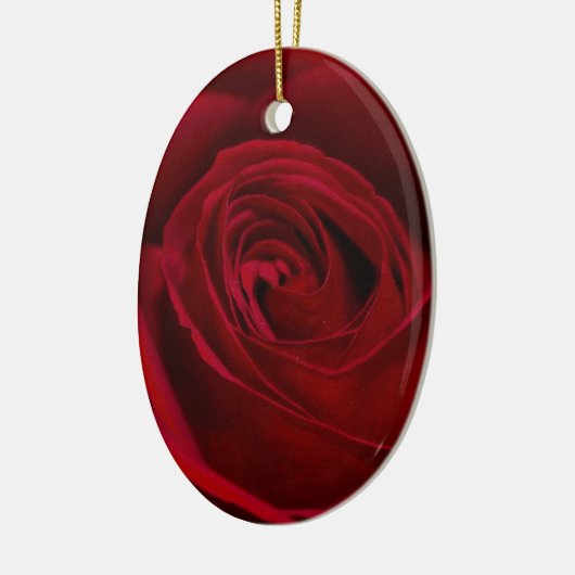 Red Rose Gorheerlijk Keramisch Ornament (Links)