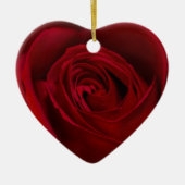 Red Rose Gorheerlijk Keramisch Ornament (Voorkant)