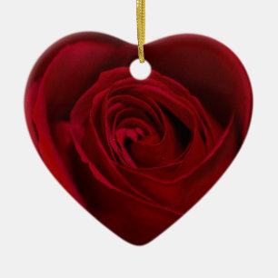 Red Rose Gorheerlijk Keramisch Ornament