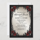 Red Rose Gothic repetitie diner ijzeren poort Kaart (Voorkant)